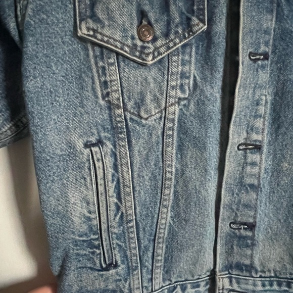 Denim Jacket with Button Closure - Picture 7 of 8